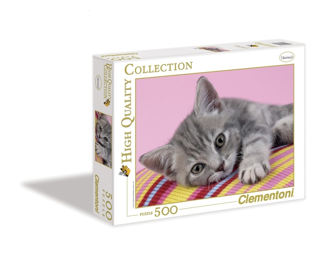 Grey Kitten - 500pc Jigsaw Puzzle by Clementoni  			  					NEW - image 3