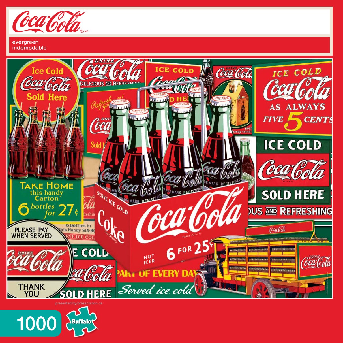 Coca-Cola: Evergreen - 1000pc Jigsaw Puzzle by Buffalo Games