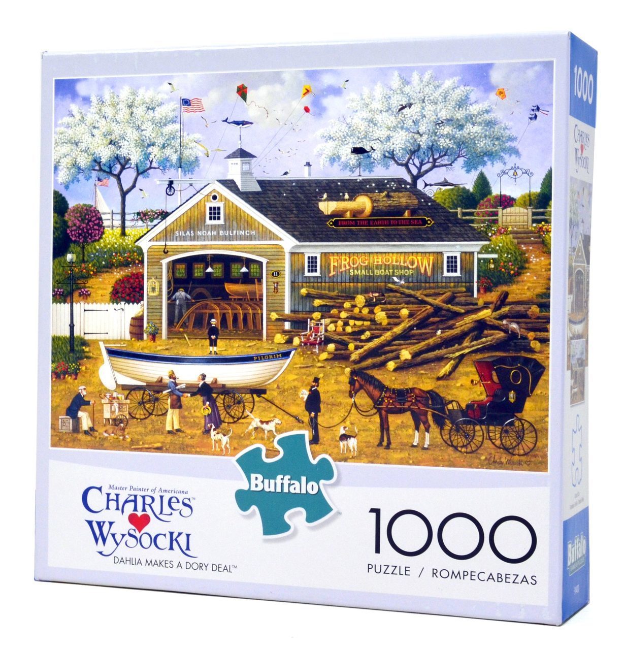 Charles Wysocki: Dahlia Makes a Dory Deal - 1000pc Jigsaw Puzzle By Buffalo Games  			  					NEW - image 1