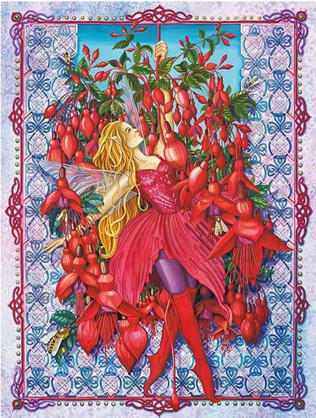Fuchsia Faerie - 1000pc Jigsaw Puzzle by Purrfect