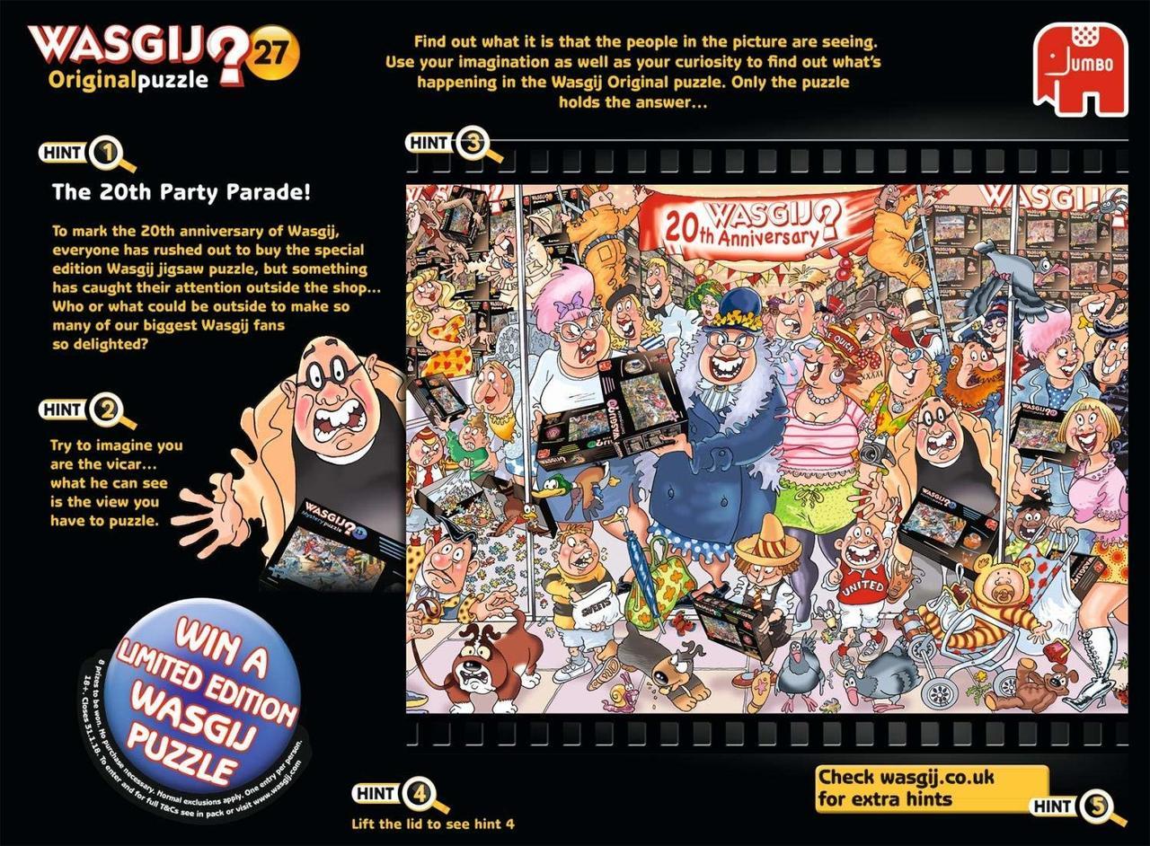 WASGIJ: Original 27, The 20th Party Parade! - 2x1000pc Jigsaw Puzzle By Jumbo  			  					NEW - image 2