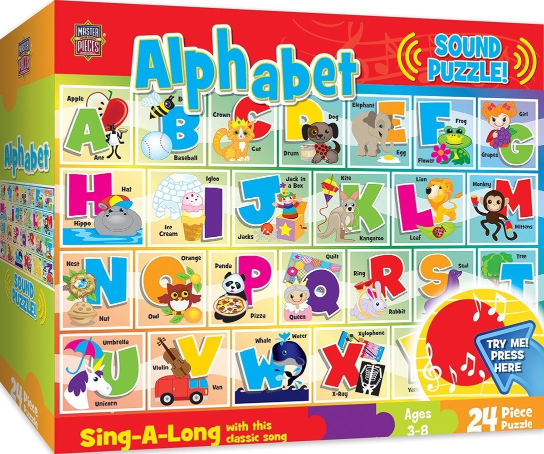 Sing a Long: Alphabet - 24pc Sound Puzzle By Masterpieces  			  					NEW - image 1