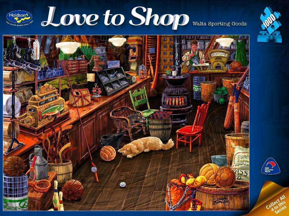 Love to Shop: Walts Sporting Goods - 1000pc Jigsaw Puzzle by Holdson  			  					NEW - image 1