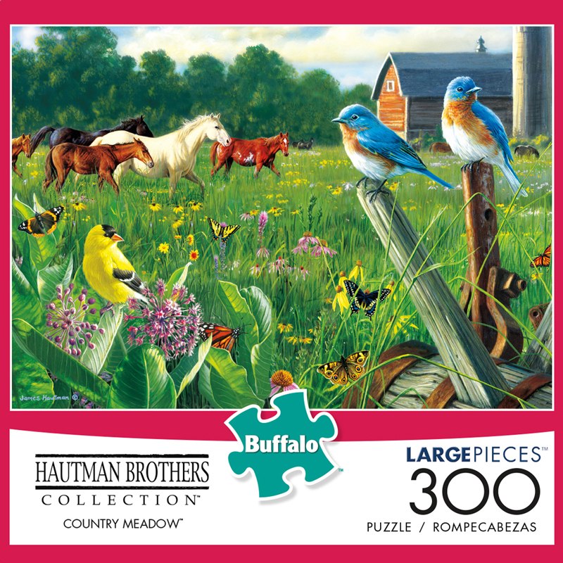 Hautman Brothers: Country Meadow - 300pc Jigsaw Puzzle by Buffalo Games - image 1