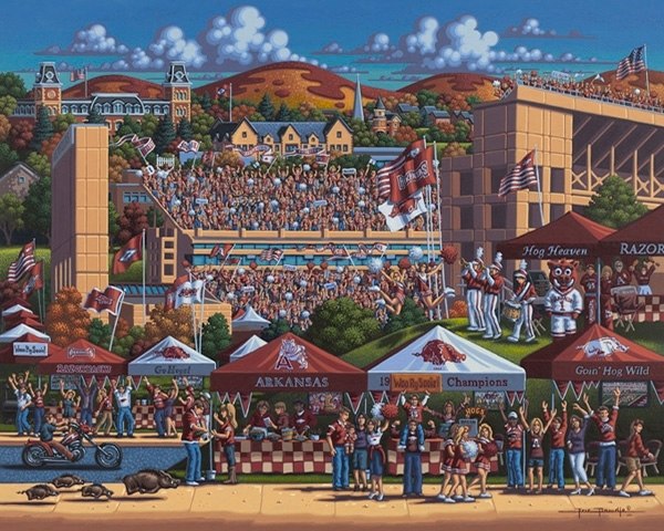 Arkansas Football - 500pc Jigsaw Puzzle by Dowdle