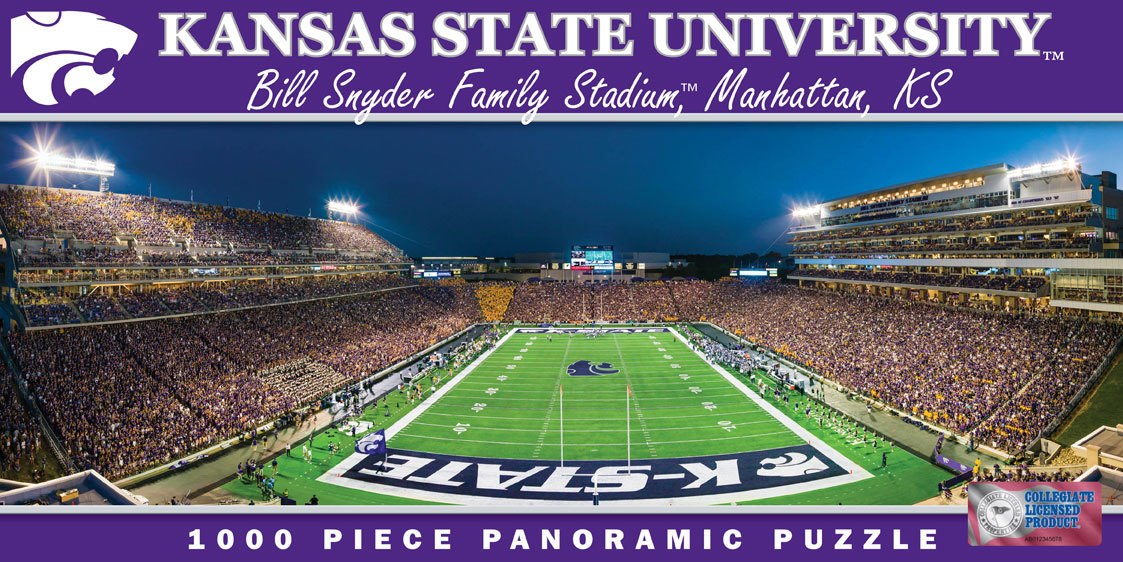 Kansas State University - 1000pc Panoramic Jigsaw Puzzle by Masterpieces - image 1