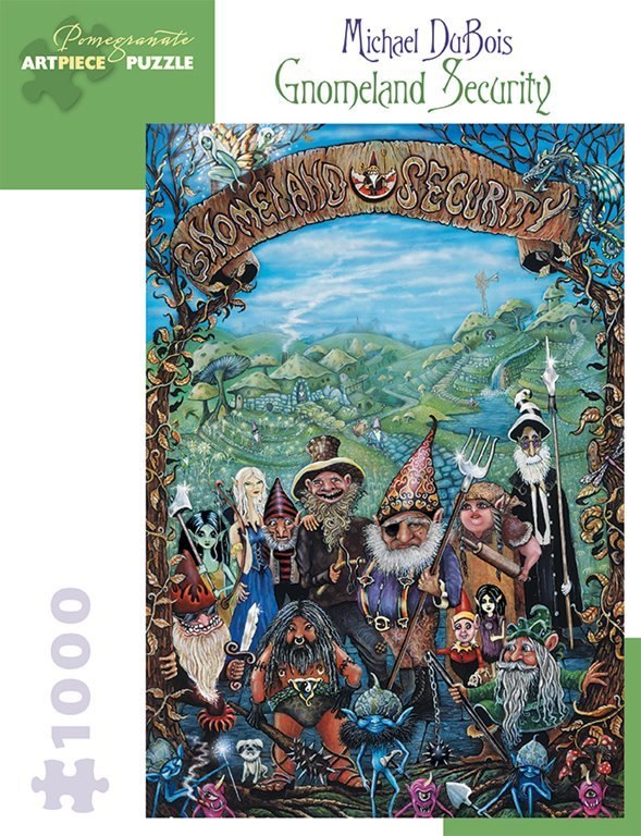 Dubois: Gnomeland Security - 1000pc Jigsaw Puzzle by Pomegranate  			  					NEW - image 1