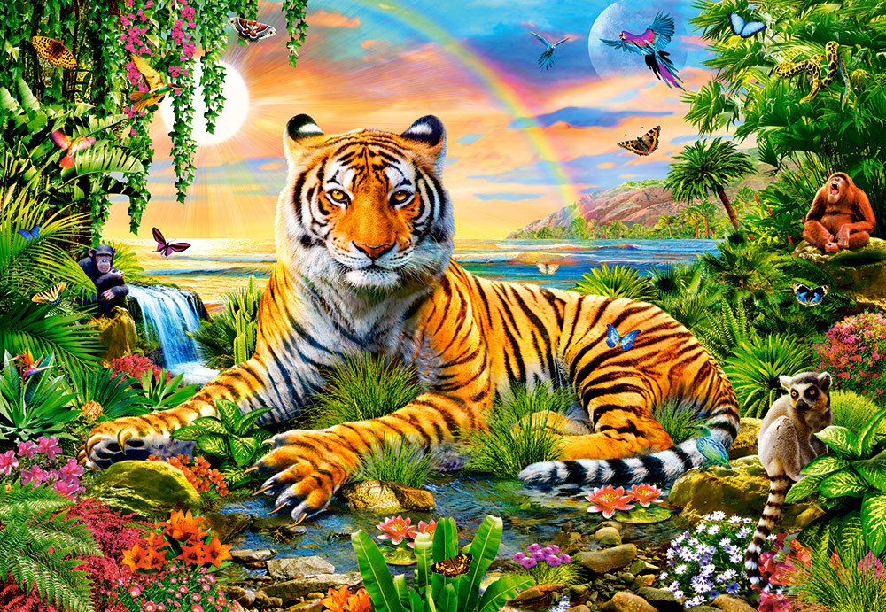 King of the Jungle - 1000pc Jigsaw Puzzle By Castorland