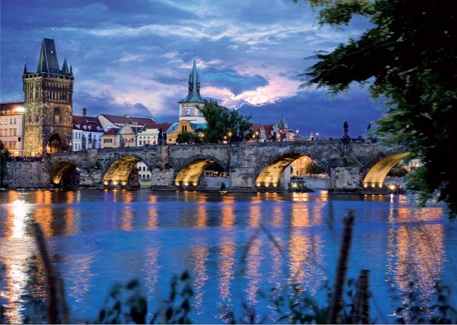 Prague Bridge  - 1000pc Jigsaw Puzzle by D-Toys