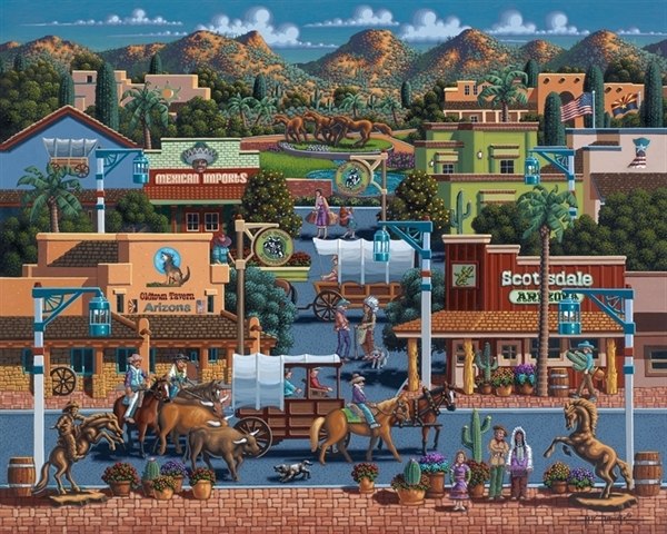 Scottsdale - 500pc Jigsaw Puzzle by Dowdle