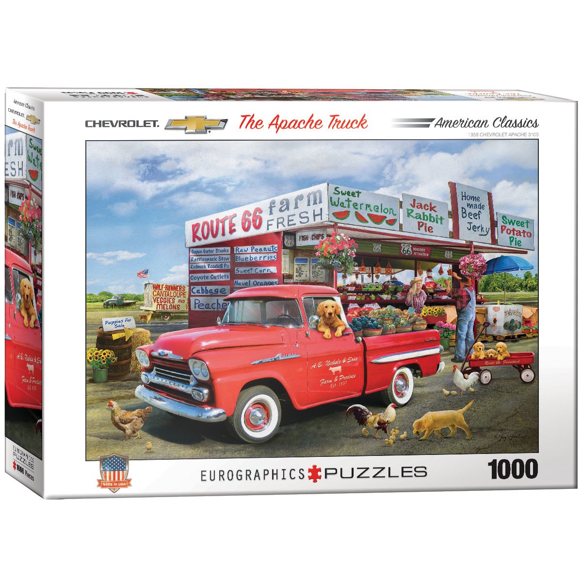 Giordano: The Apache Truck - 1000pc Jigsaw Puzzle by Eurographics  			  					NEW - image 1