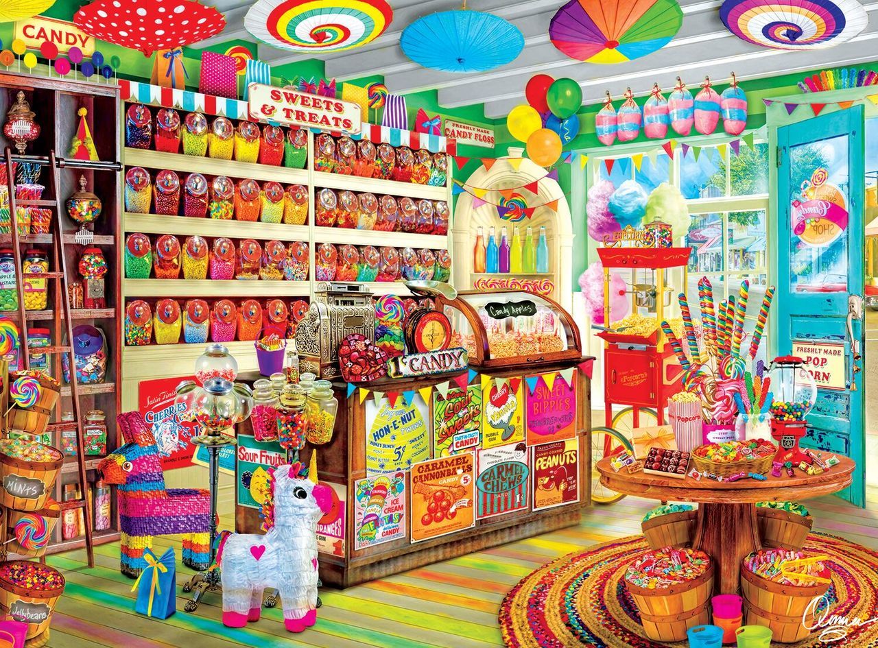 Corner Candy Store - 1000pc Jigsaw Puzzle By Buffalo Games  			  					NEW