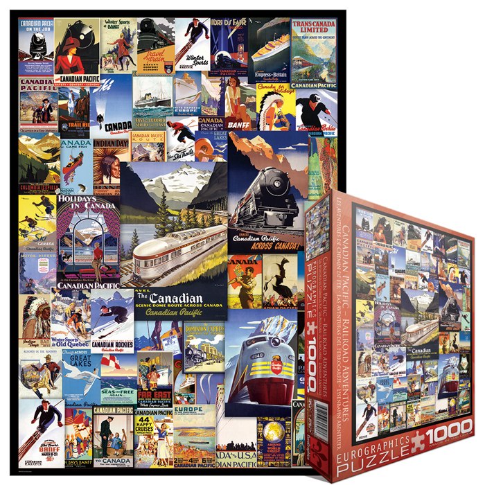 Canadian Pacific Adventures - 1000pc Jigsaw Puzzle by Eurographics