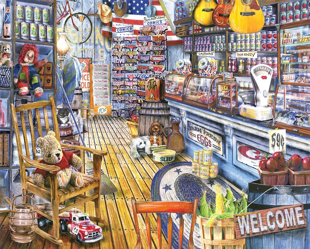 Jackson General Store  - 1000pc Jigsaw Puzzle by White Mountain