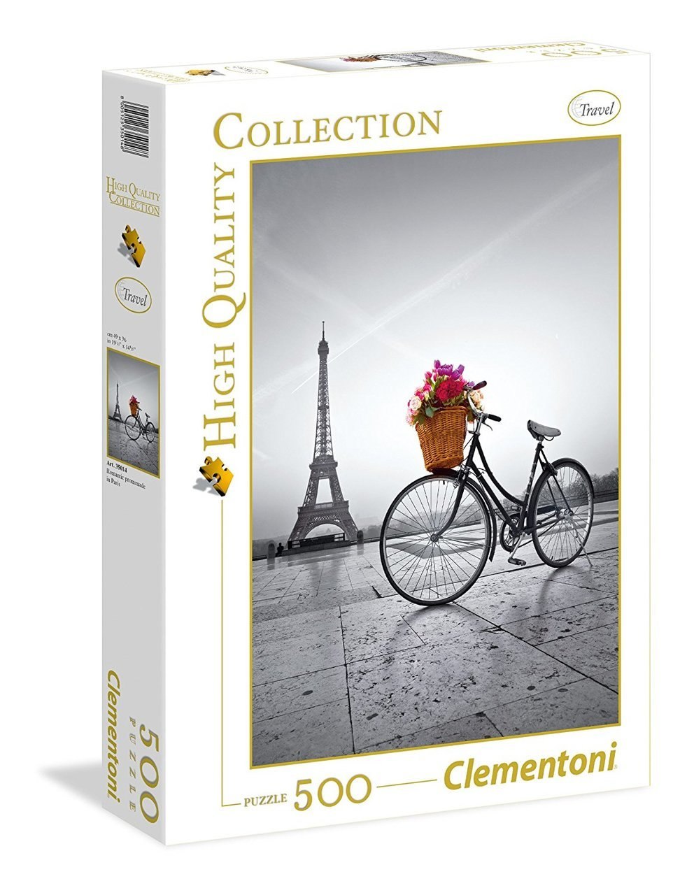 Romantic Promenade in Paris - 500pc Jigsaw Puzzle by Clementoni - image 1