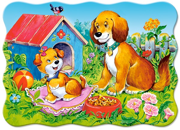 Dogs in the Garden - 30pc Jigsaw Puzzle By Castorland