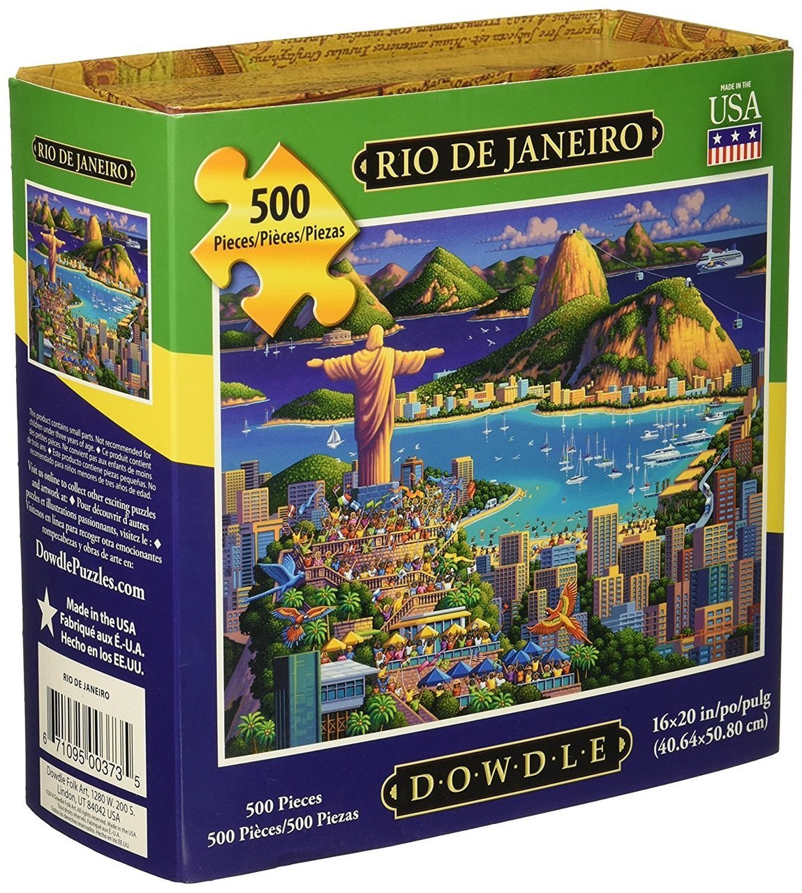 Rio De Janeiro - 500pc Jigsaw Puzzle by Dowdle  			  					NEW - image 1