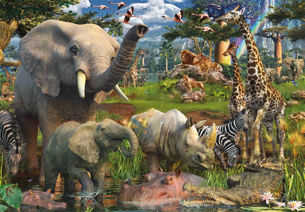At the Waterhole - 18000pc Jigsaw Puzzle by Ravensburger