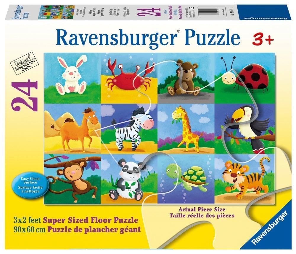 Animal Adventures - 24pc Floor Puzzle by Ravensburger  			  					NEW - image 3