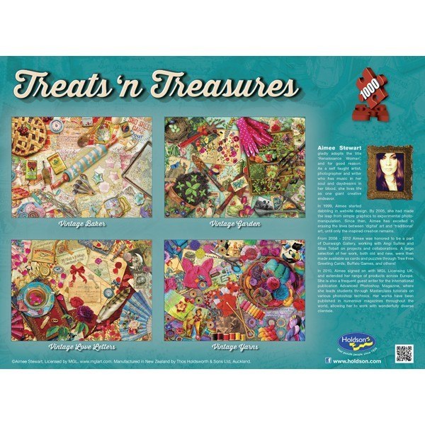 Treats N Treasures: Vintage Garden - 1000pc Jigsaw Puzzle by Holdson  			  					NEW - image 2