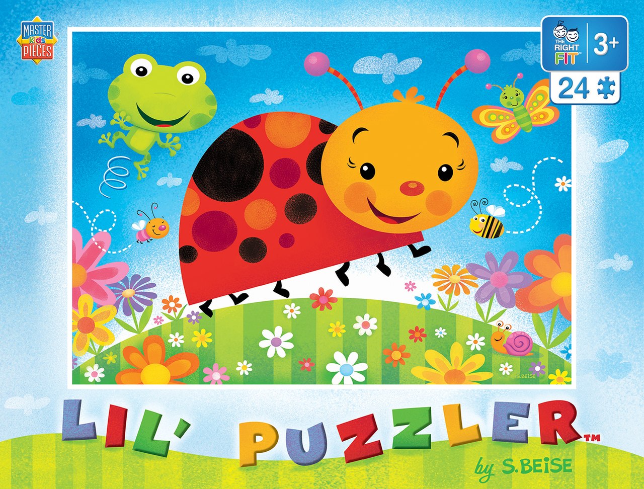 Lil Puzzler: Bug Buddies - 24pc Jigsaw Puzzle by Masterpieces  			  					NEW - image 1