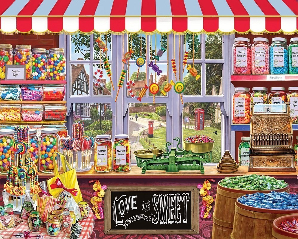 Sweet Shoppe - 1000pc Jigsaw Puzzle By White Mountain  			  					NEW