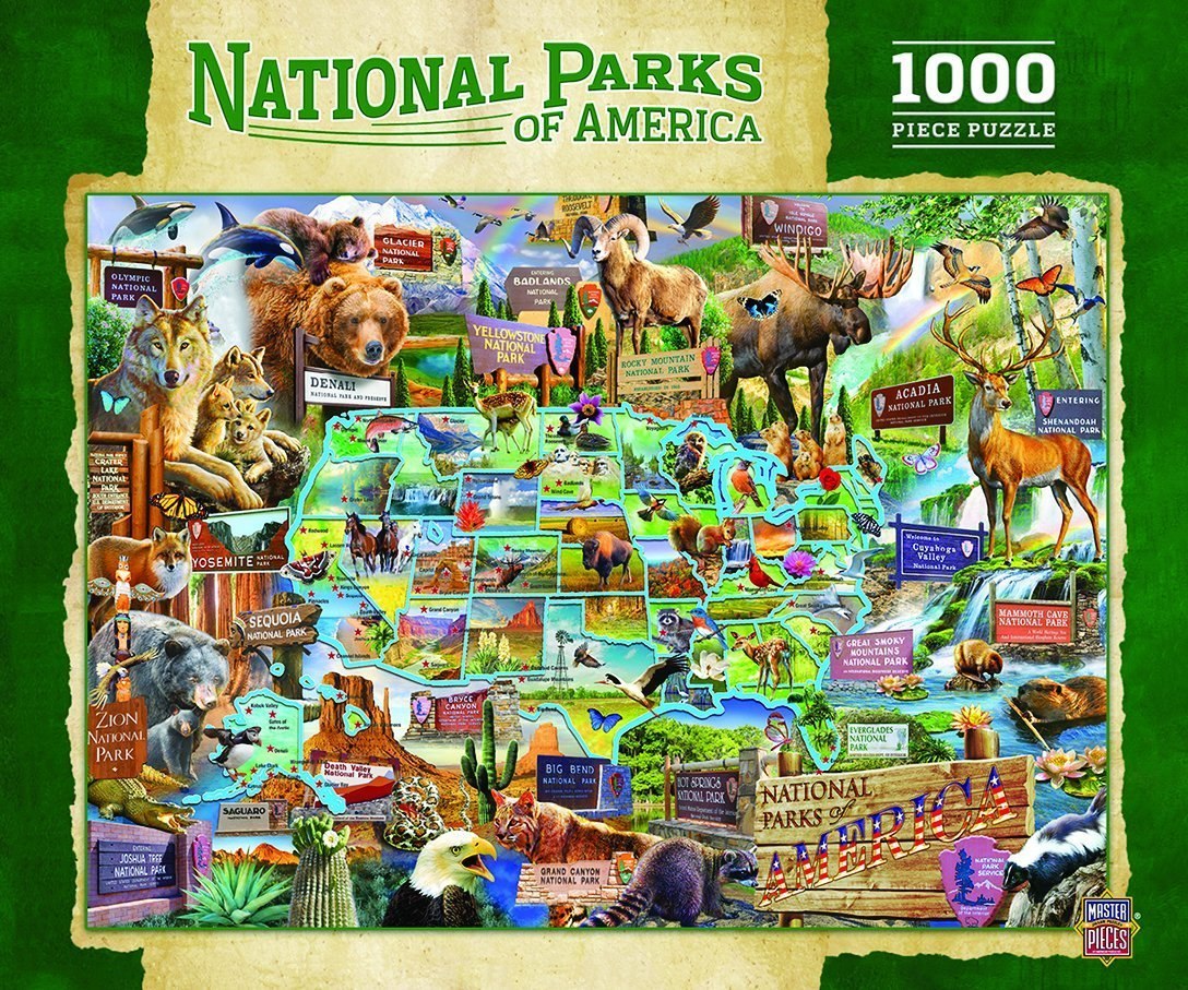 National Parks - 1000pc Jigsaw Puzzle by Masterpieces