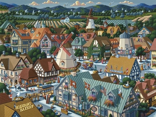 Solvang - 500pc Jigsaw Puzzle by Dowdle