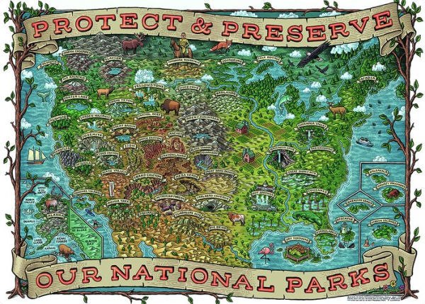 Protect and Preserve USA - 1000pc Jigsaw Puzzle By Ravensburger  			  					NEW