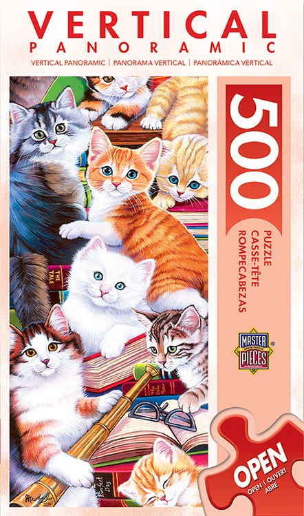 Smitten Kittens - 500pc Panoramic Jigsaw Puzzle by Masterpieces  			  					NEW - image 1