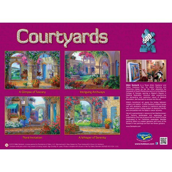 Courtyards: Intriguing Archway - 500pc Jigsaw Puzzle by Holdson  			  					NEW - image 2