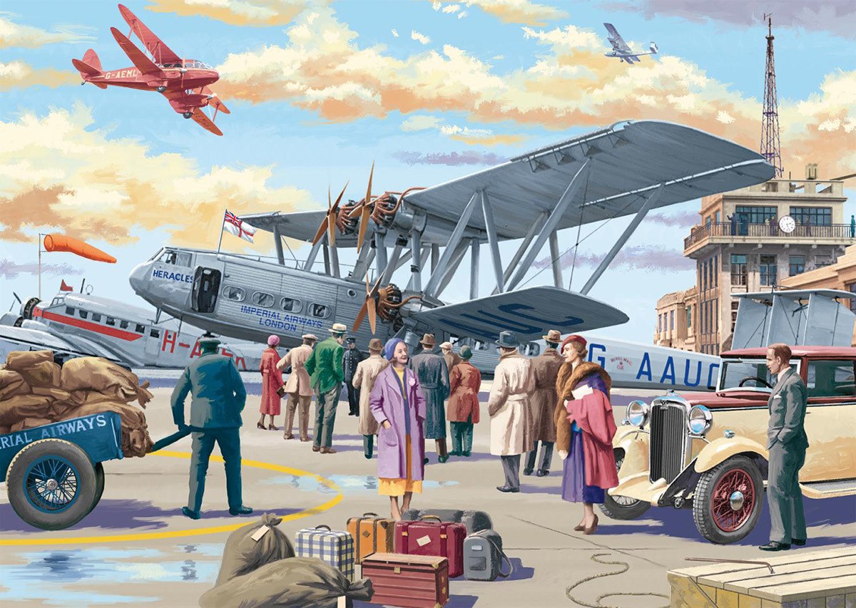 Croydon Airport - 500pc Jigsaw Puzzle By Falcon  			  					NEW