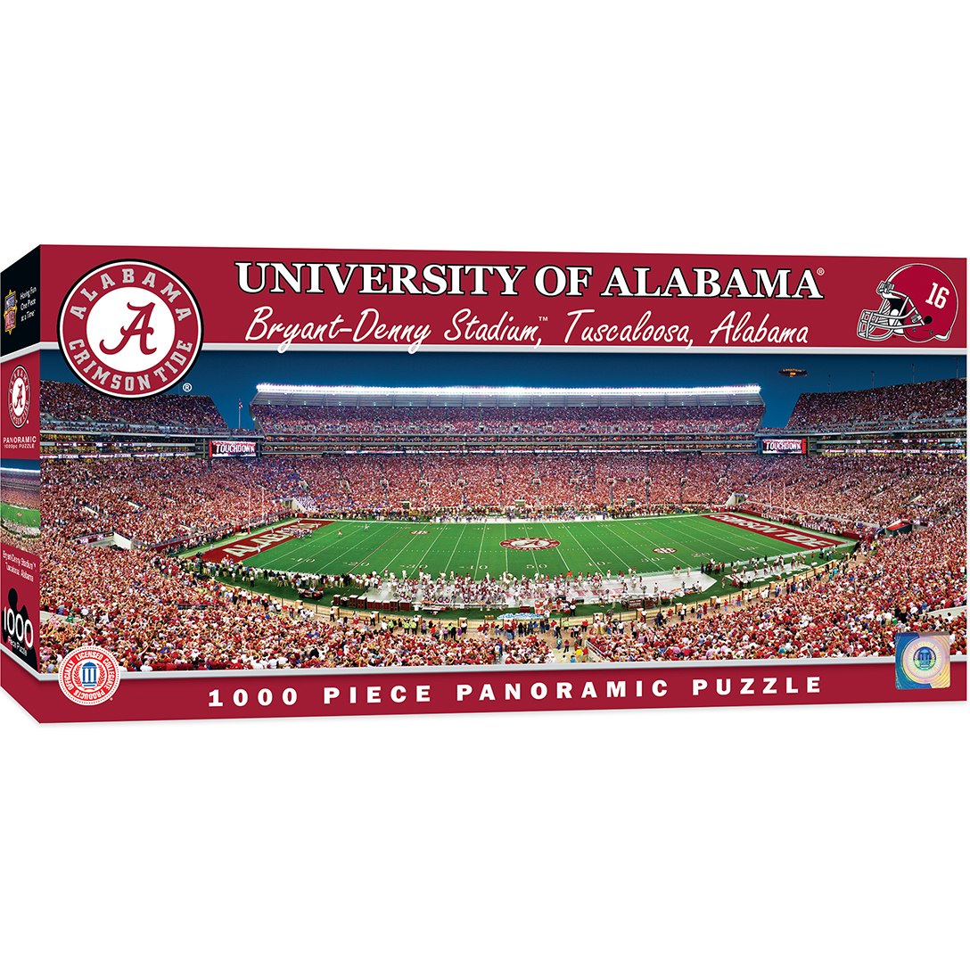 University of Alabama: Bryant-Denny Stadium - 1000pc Panoramic Jigsaw Puzzle by Masterpieces - image 2