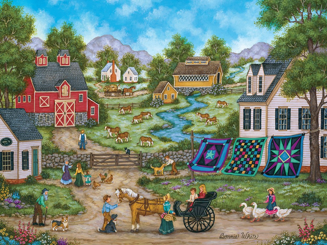 Heartland: Roadside Gossip - 550pc Jigsaw Puzzle by Masterpieces