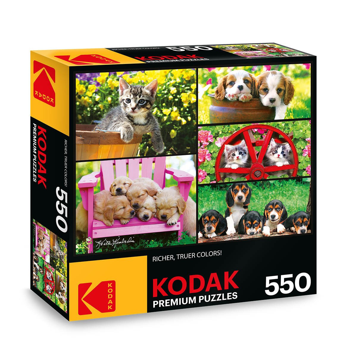 Kodak: Kittens & Puppies - 550pc Jigsaw Puzzle by Lafayette Puzzle Factory  			  					NEW - image 1