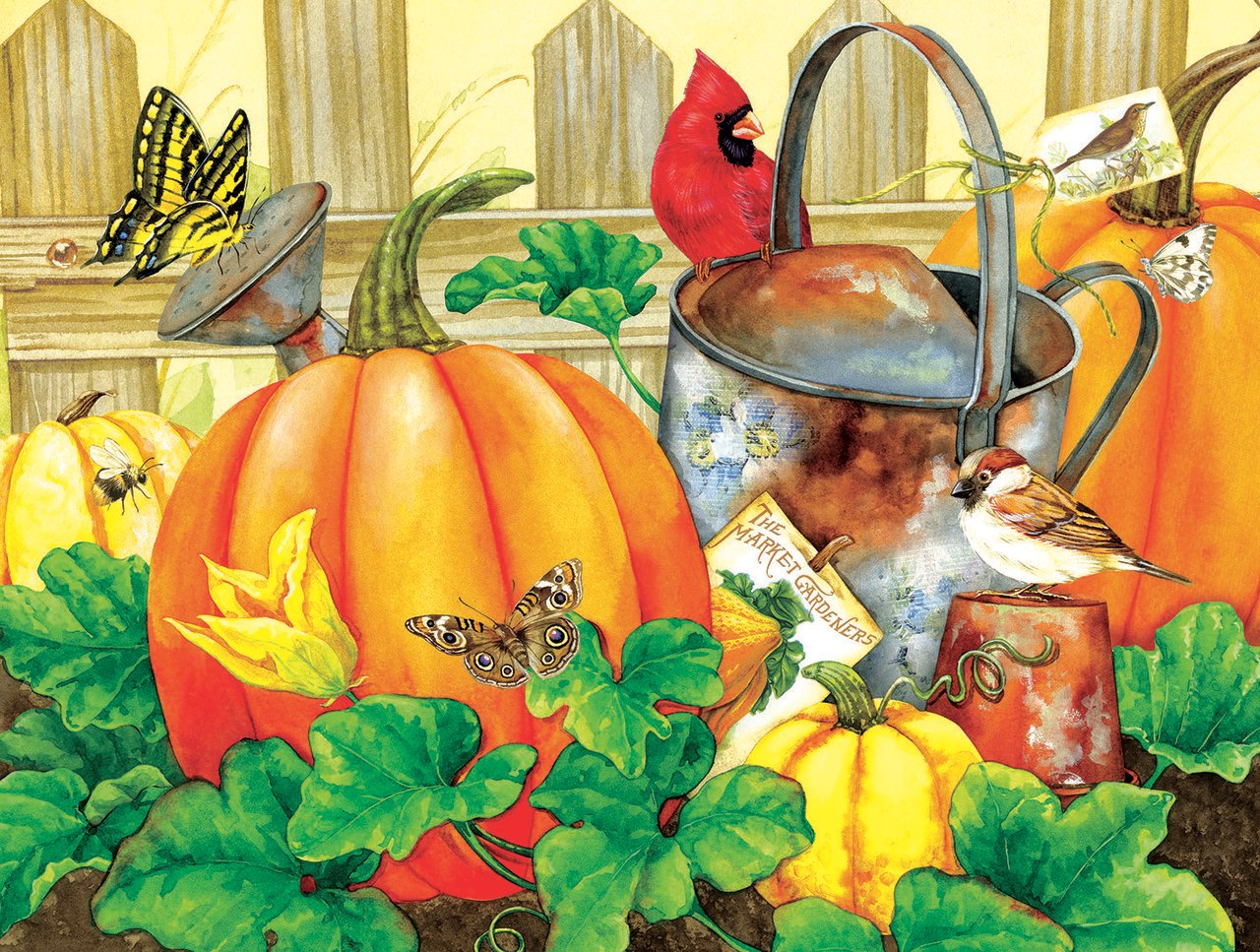 October Garden - 500pc Jigsaw Puzzle by Sunsout  			  					NEW - image main