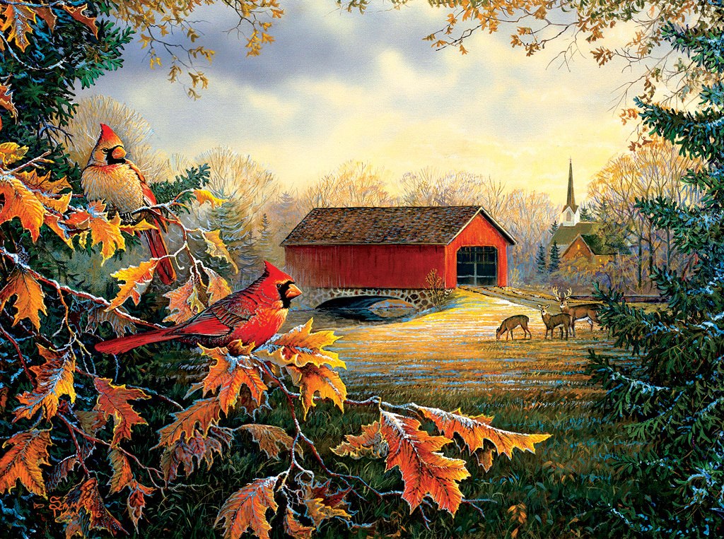 Red River Crossing - 1000pc Jigsaw Puzzle by SunsOut