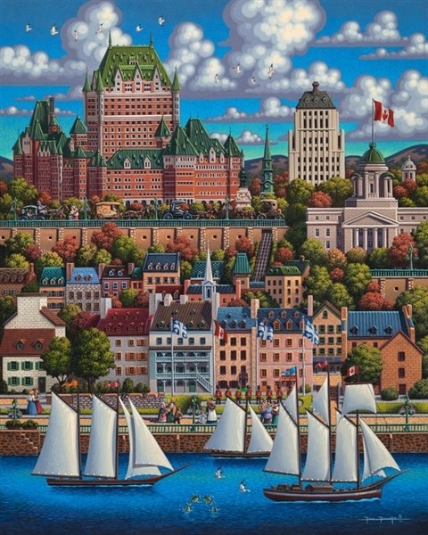 Quebec City - 500pc Jigsaw Puzzle by Dowdle