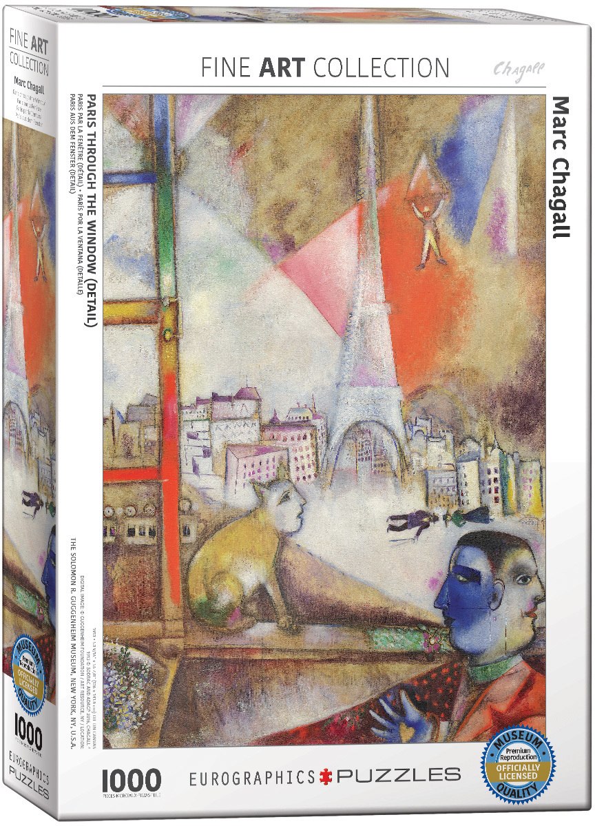 Marc Chagall: Paris Through the Window - 1000pc Jigsaw Puzzle by Eurographics