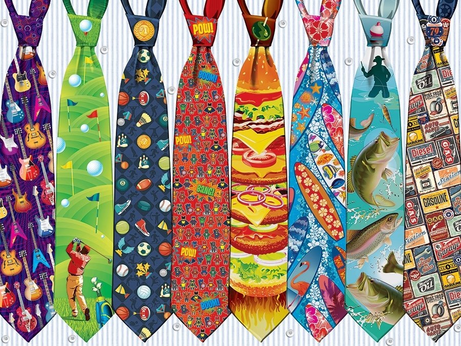 Father's Day Ties - 500pc Jigsaw Puzzle by Cobble Hill