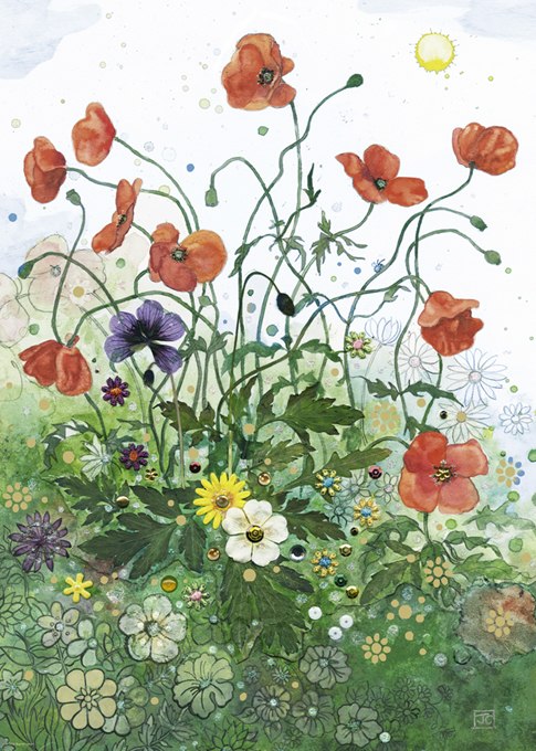 Red Poppies - 1000pc Jigsaw Puzzle By Heye  			  					NEW