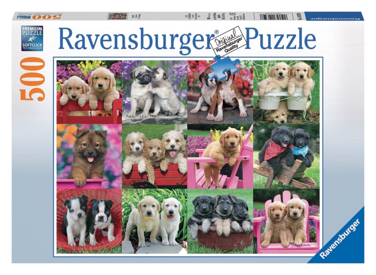 Puppy Pals - 500pc Jigsaw Puzzle by Ravensburger - image 1