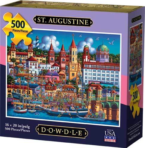 St. Augustine - 500pc Jigsaw Puzzle by Dowdle  			  					NEW - image 1