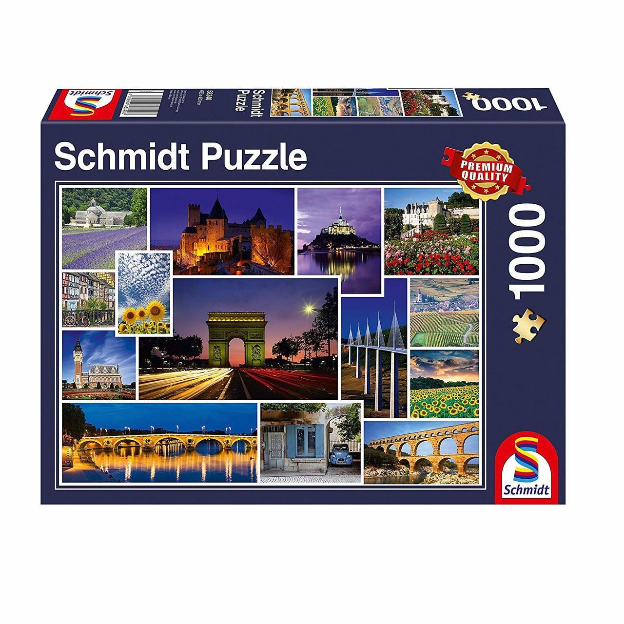 Take a Trip to France - 1000pc Jigsaw Puzzle by Schmidt  			  					NEW - image 1