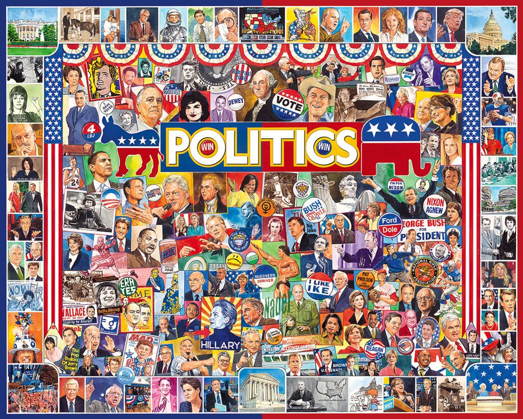 Politics  - 1000pc Jigsaw Puzzle By White Mountain