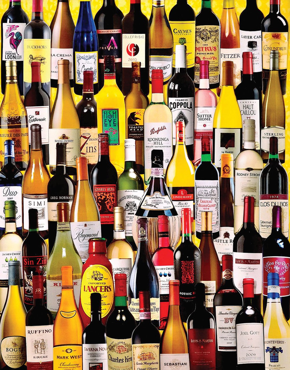 Wine Bottles - 1000pc Jigsaw Puzzle by White Mountain