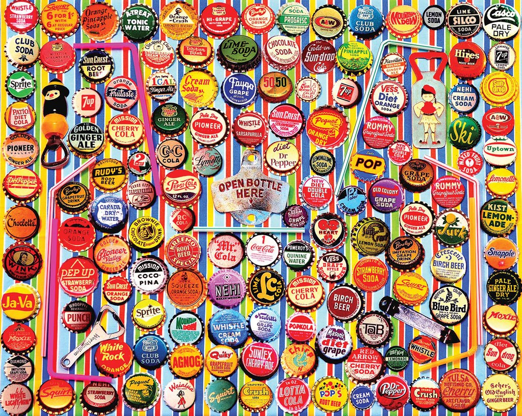 Soda Caps - 1000pc Jigsaw Puzzle by White Mountain