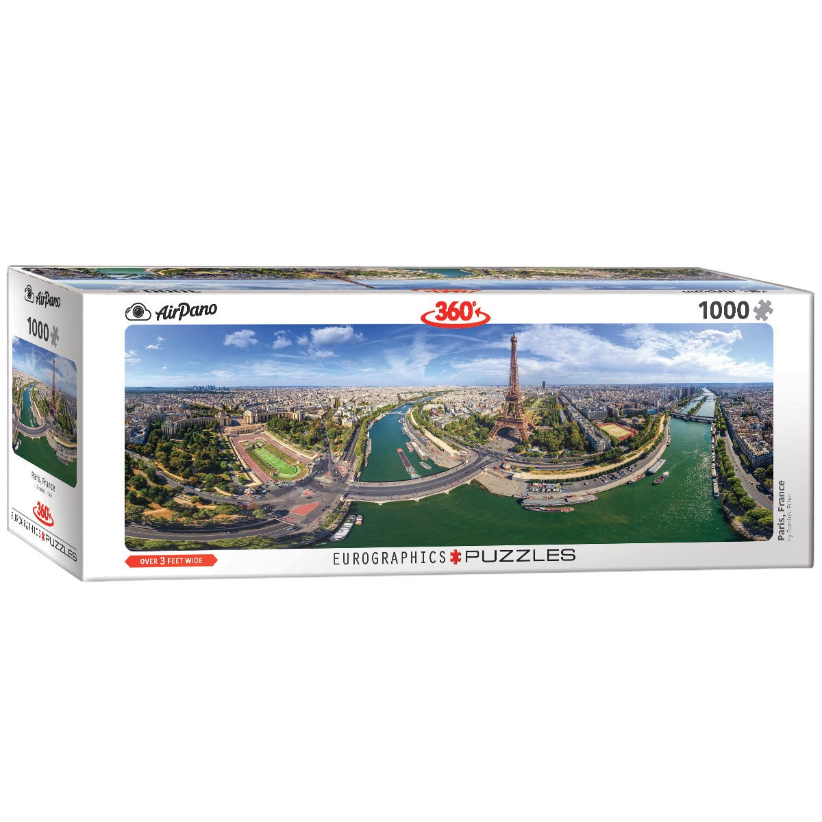 Paris, France - 1000pc Panoramic Jigsaw Puzzle by Eurographics  			  					NEW - image 1