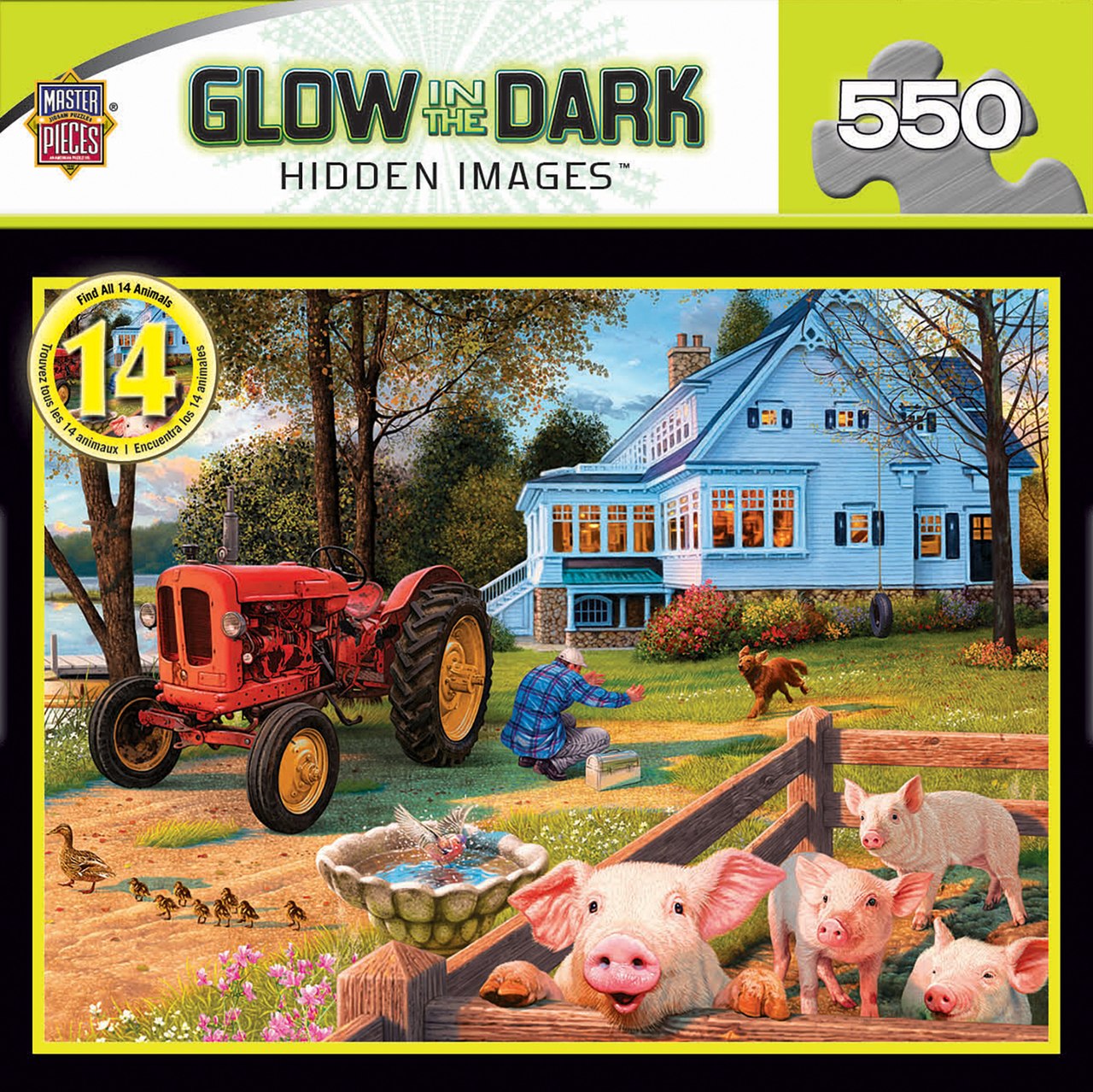 Hidden Images: Welcome Home - 550pc Glow-in-the-Dark Jigsaw Puzzle by Masterpieces  			  					NEW - image 1