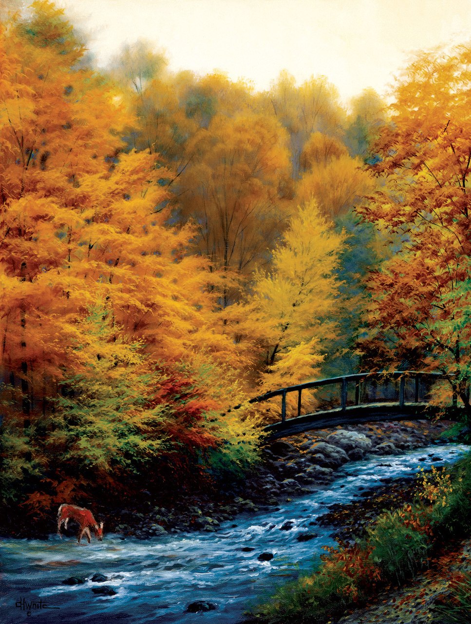 Autumn Stream - 500pc Jigsaw Puzzle by Sunsout